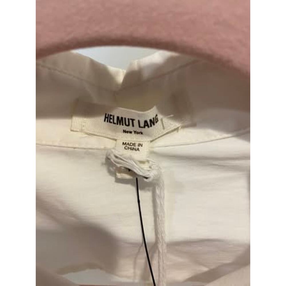 Helmut Lang Classic-collar Poplin White Shirt size P XS - Picture 4 of 6